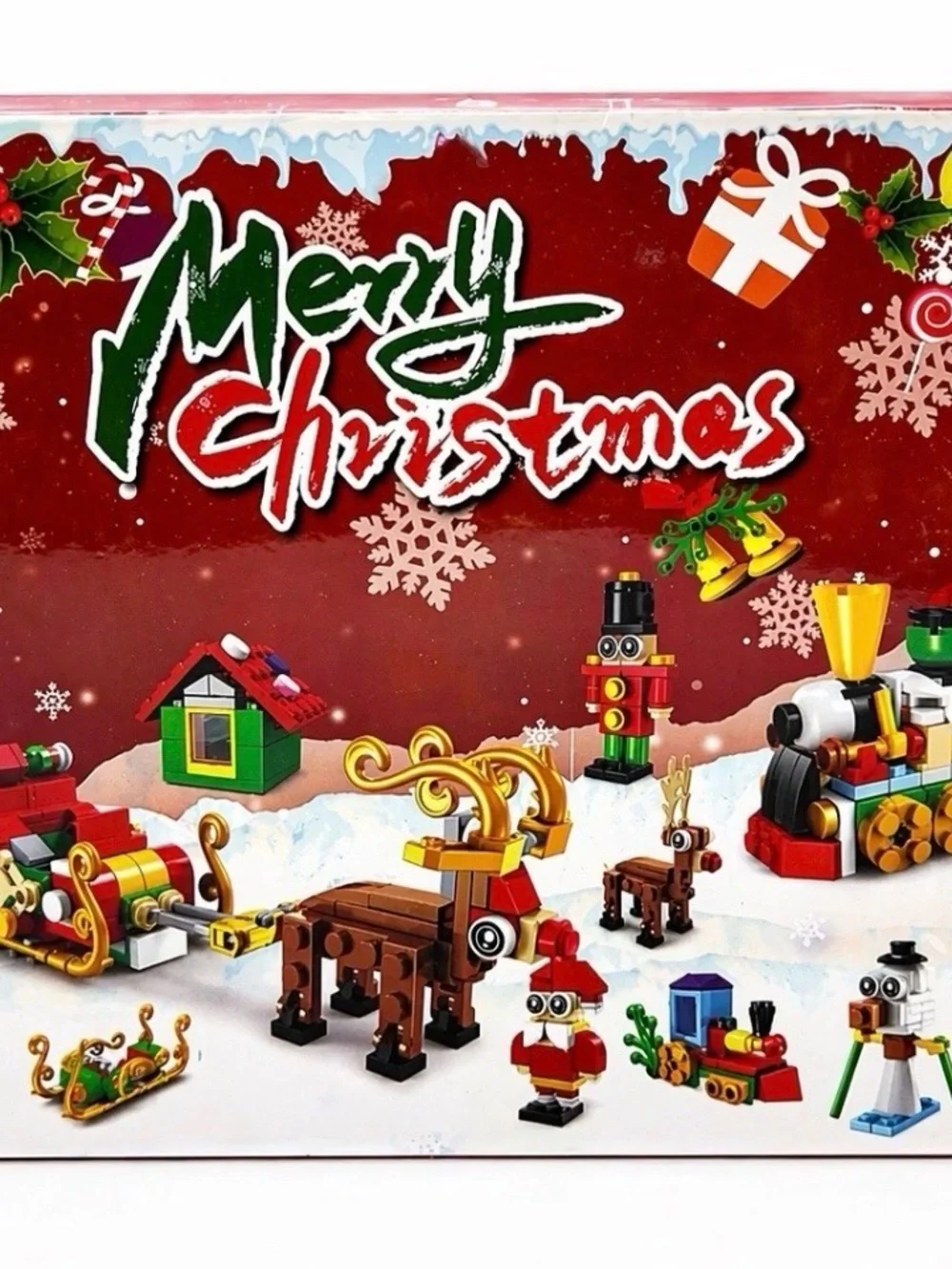 Christmas Building Blocks Set Santa Reindeer Tree Holiday Toy Kit NEW Sealed